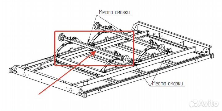 Ось для прицепа рессорная 750 кг мзса 817738.001