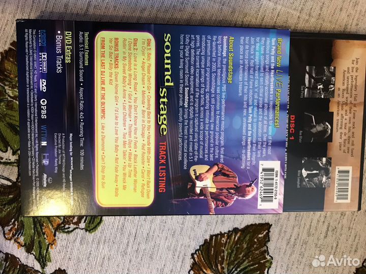 Фирменные 2 DVD Tom Petty, концерт