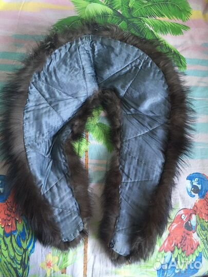 Меховой воротник чернобурка (гаржетка)