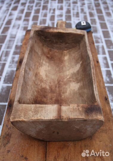 Корыто старое сручкой Корытце старинное деревянное