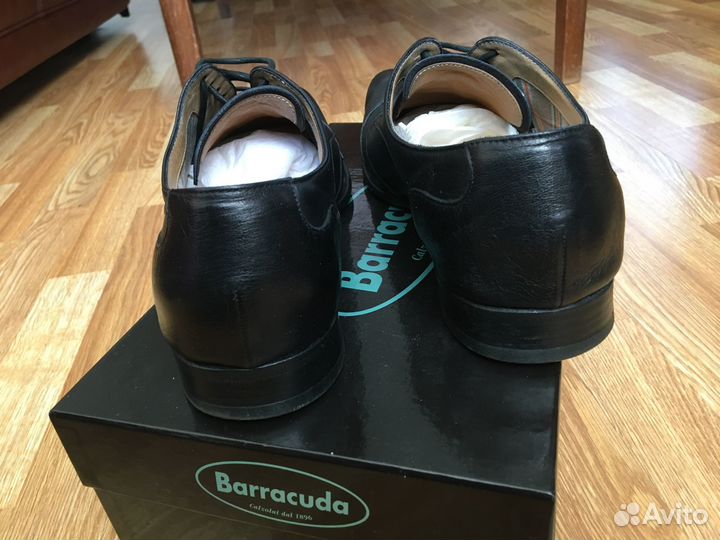 Мужские туфли черные Италия barracuda оригинал