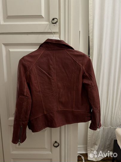 Кожаная куртка натуральная кожа zara