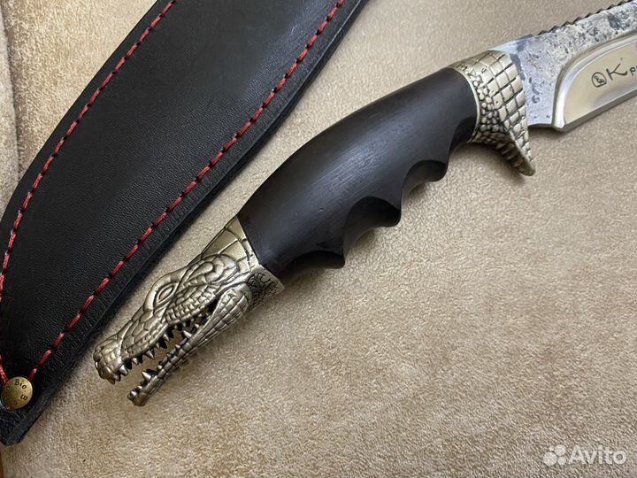Новый Нож кованный крокодил Кизляр
