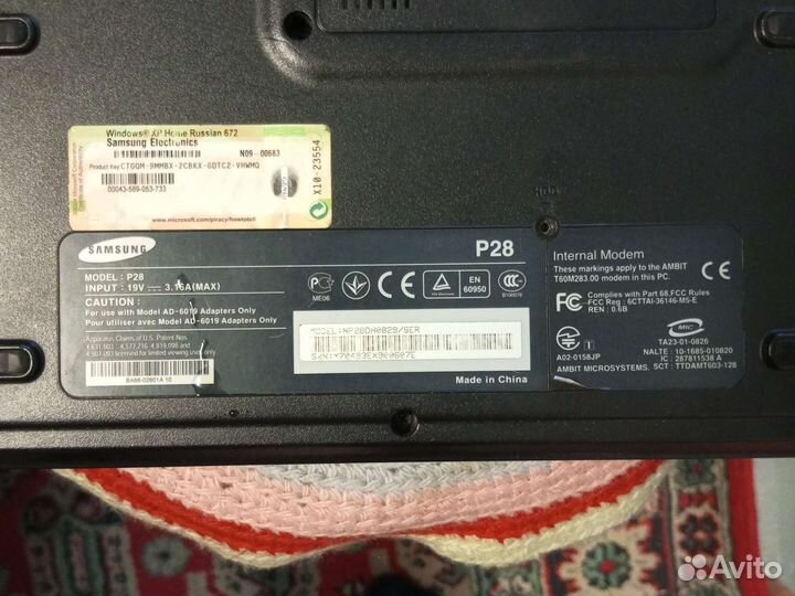 Samsung p28 не рабочий на запчасти