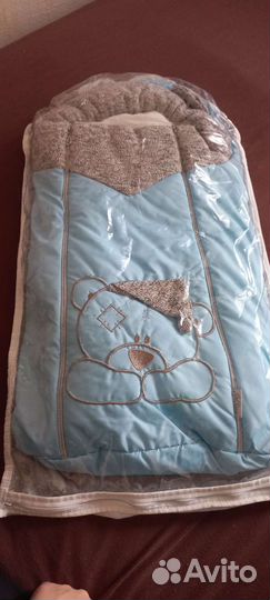 Конверт на выписку для мальчика и одеяло