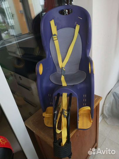 Детское велокресло на подседельную трубу, светло-с