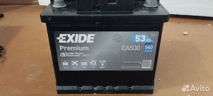 Новый аккумулятор Exide premium 53Ah 540A