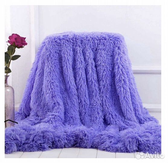 Плед пушистый, плед травка 200х220 разные цвета