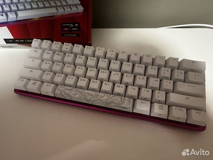 Клавиатура hyperx alloy origins 60 белая