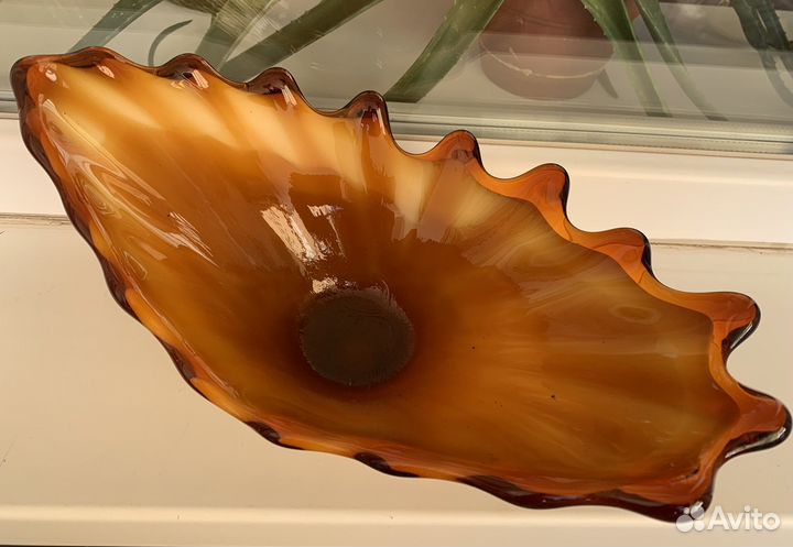 Ваза из цветного стекла СССР