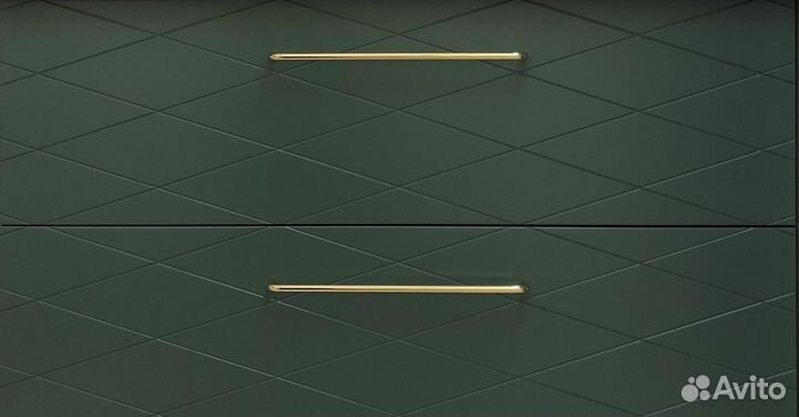 Тумба под раковину с фрезеровкой ромбами на заказ