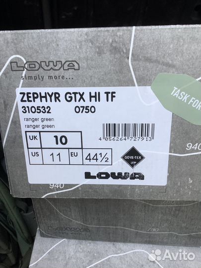 Оригинальные ботинки Lowa zephyr,Словакия