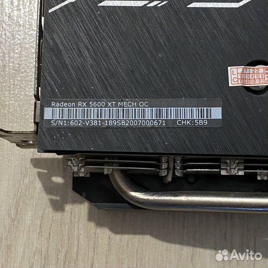 Видеокарта MSI RX 5600 XT 6gb