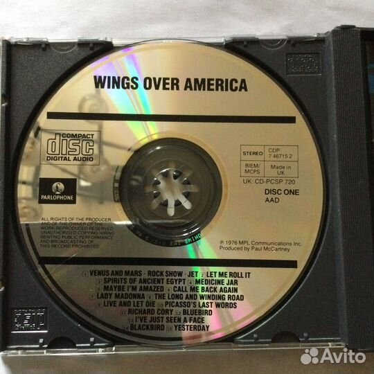 CD Wings Over America, 2cd, 1990, UK,nm
