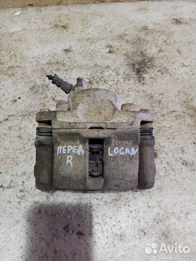 Суппорт тормозной передний правый renault logan 1