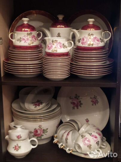 Столовый и чайный сервиз на 12 персон гдр