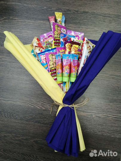 Сладкие букеты из конфет