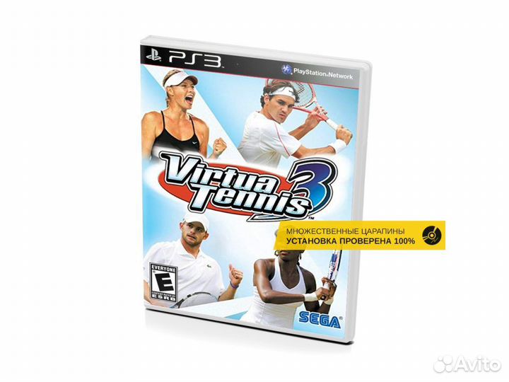 Virtua Tennis 3, б/у, множ.царап., английский PS3