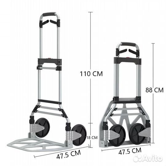 Складная тележка Foldable Hand Truck 150кг