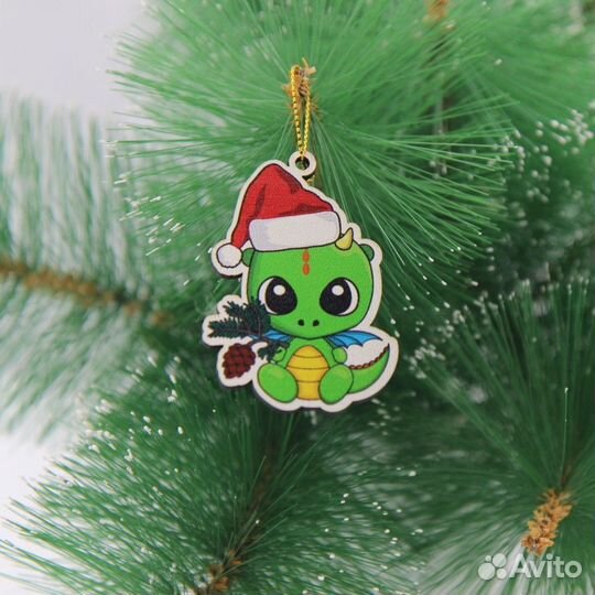 Ёлочные игрушки Дракончики комплект 10 шт