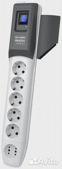 Сетевой фильтр 1,8м Pilot-PRO (сер-черный/6 розето