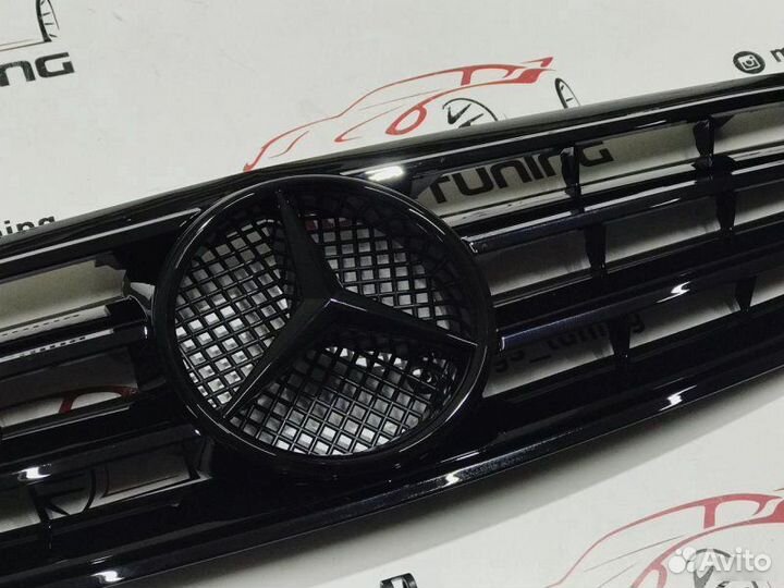 Решетка Mercedes W203 полностью черная