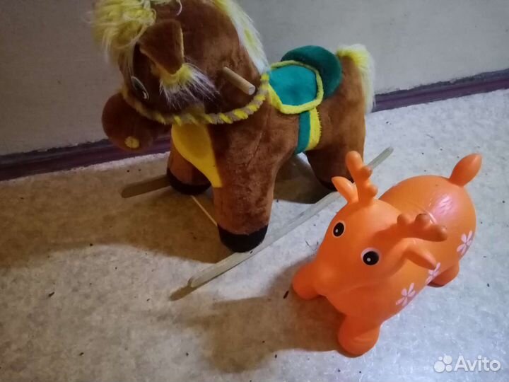 Ослик прыгун лошадка качалка