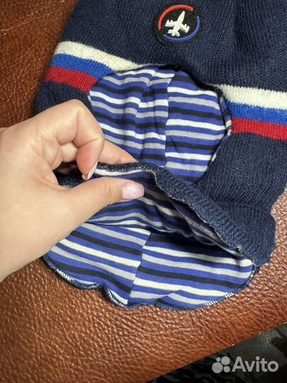 Шапка шлем дл мальчика шерсть