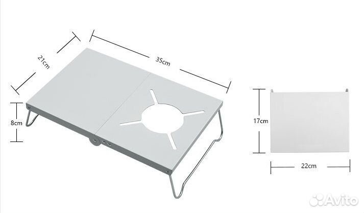 Туристический столик Shinetrip A377 для газовой пе