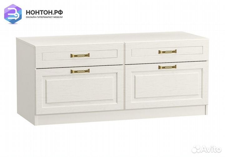 Тумба Ливерпуль белый / ясень ваниль