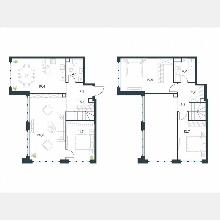 4-к. квартира, 113,8 м², 68/68 эт.