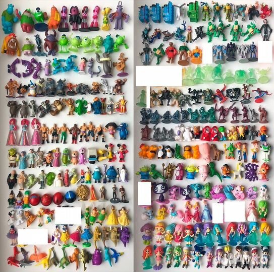 Игрушки единички некиндер овечки, пони, десерты