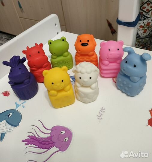 Набор сенсорных игрушек для купания