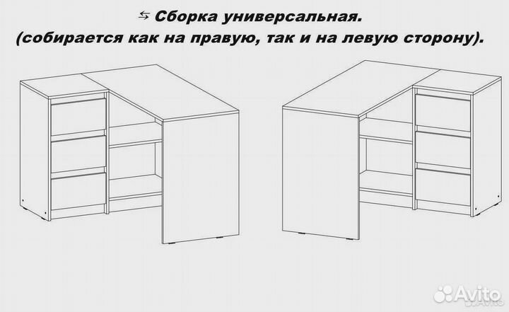 Угловой компьютерный стол а-ля IKEA