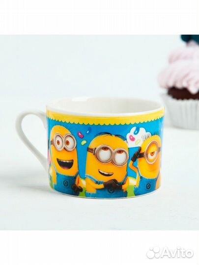 Новый чайный набор детский (кружка+блюдце)