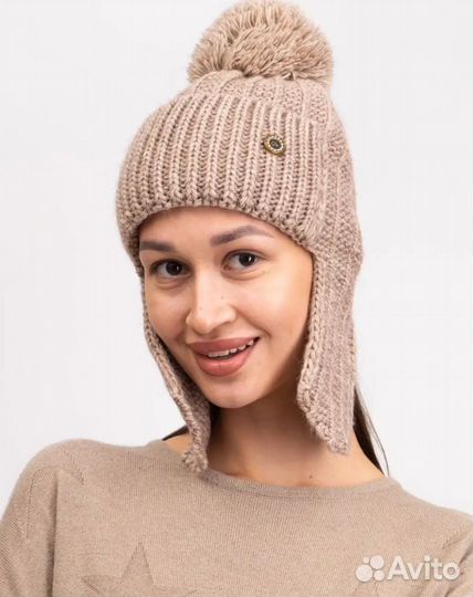 Новая шапка ушанка на флисе