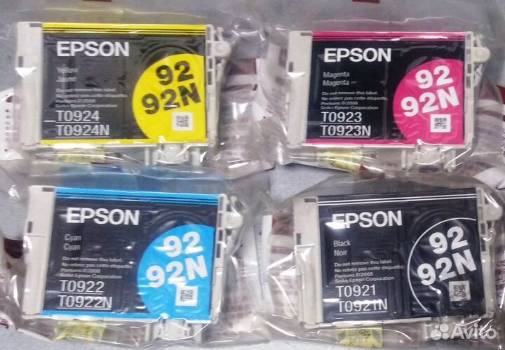 Оригинальные картриджи epson TO921-924