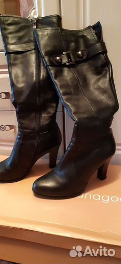 Сапоги зимние женские 37 натуральная кожа
