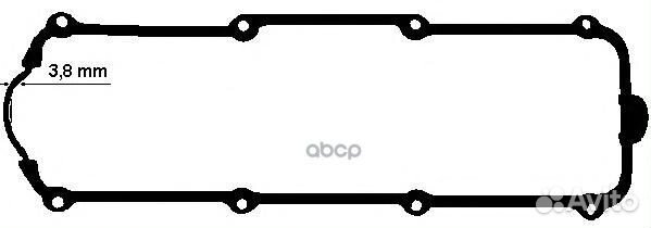 Прокладка крышки ГБЦ полиакриловый каучук 447050