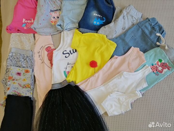 Вещи пакетом для девочки на рост 122-128