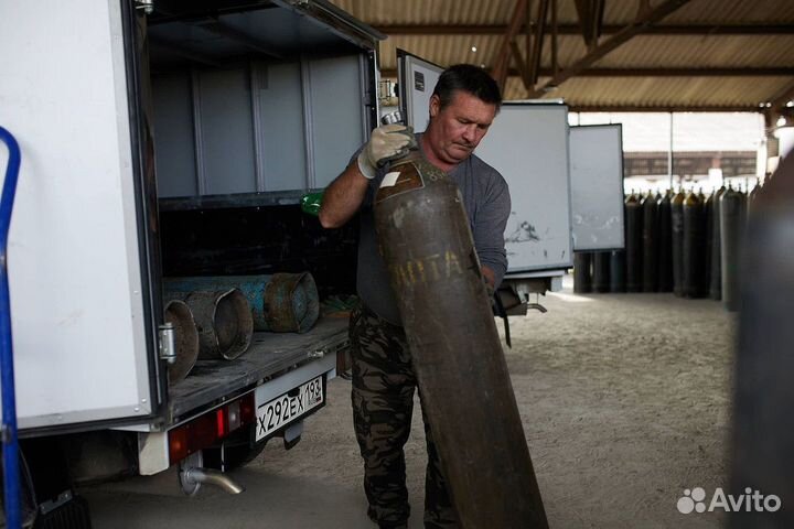 Баллон аргоновый 20 л, аргон/ Заправка, доставка