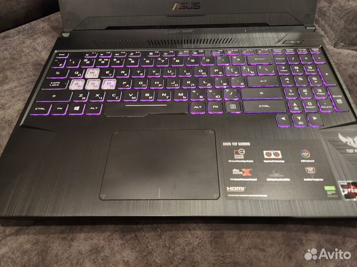 Игровой ноутбук Asus 8ядер 8gb SSD+HDD gtx1650 4gb