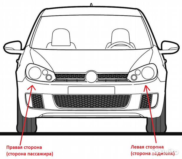 Honda Accord 7 Стекла для противотуманной фары 2шт