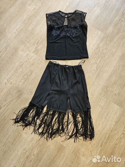 Юбка с топом для танцев для девочки 8-11 лет