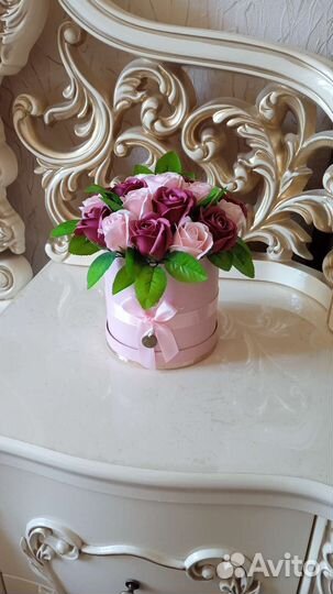 Букет из мыльных роз