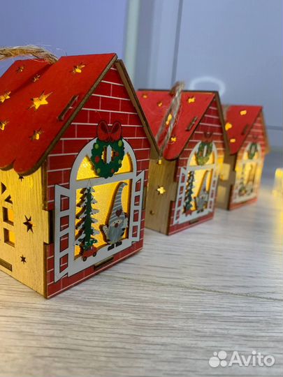 Светящийся Новогодний домик/декор