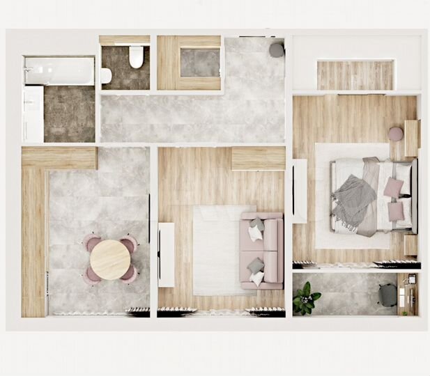 2-к. квартира, 60,6 м², 8/12 эт.