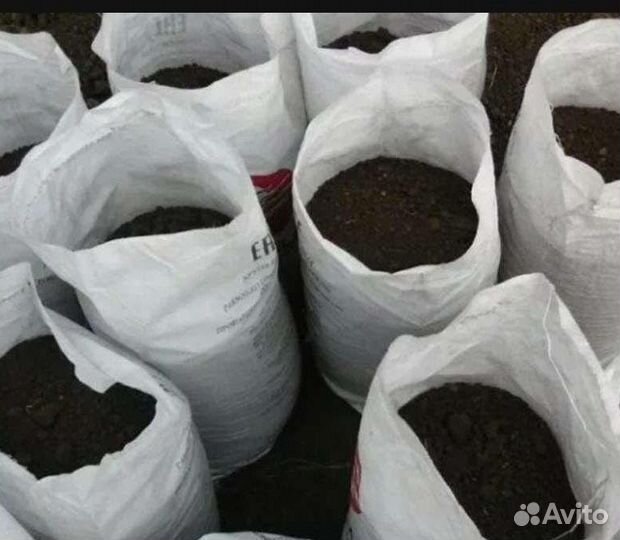 Земля чернозем в мешках