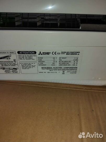 Внутренний блок кондиционера митсубиси