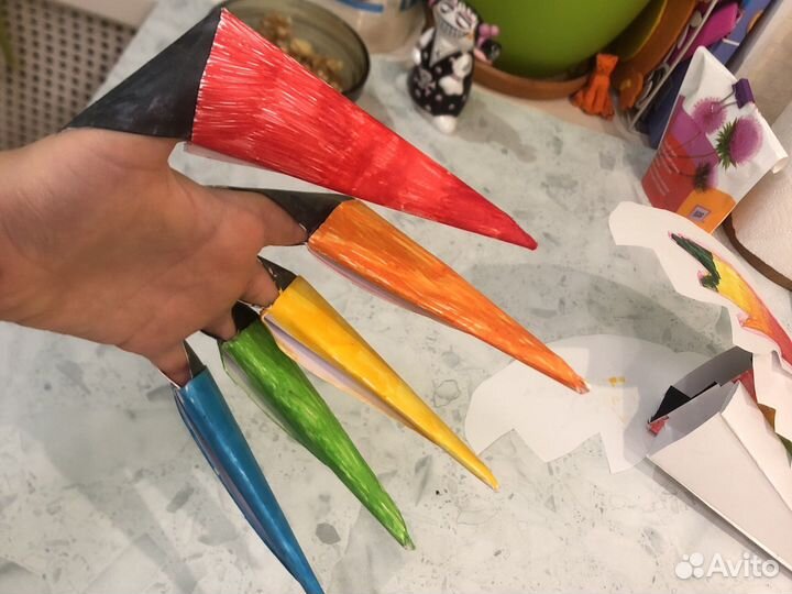 Бумажные драконы на руку